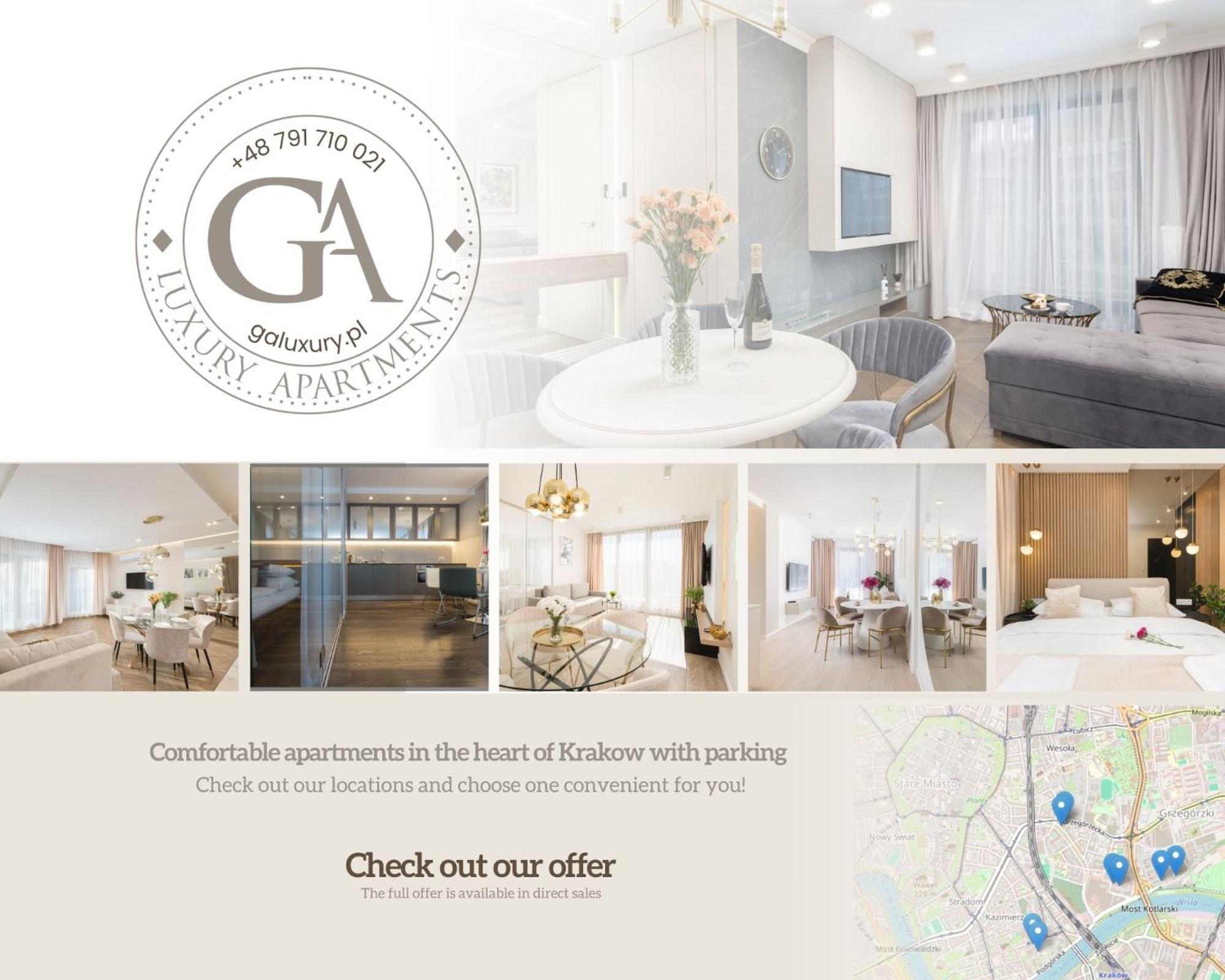 Ga Luxury Apartments M45 Krakow Bagian luar foto